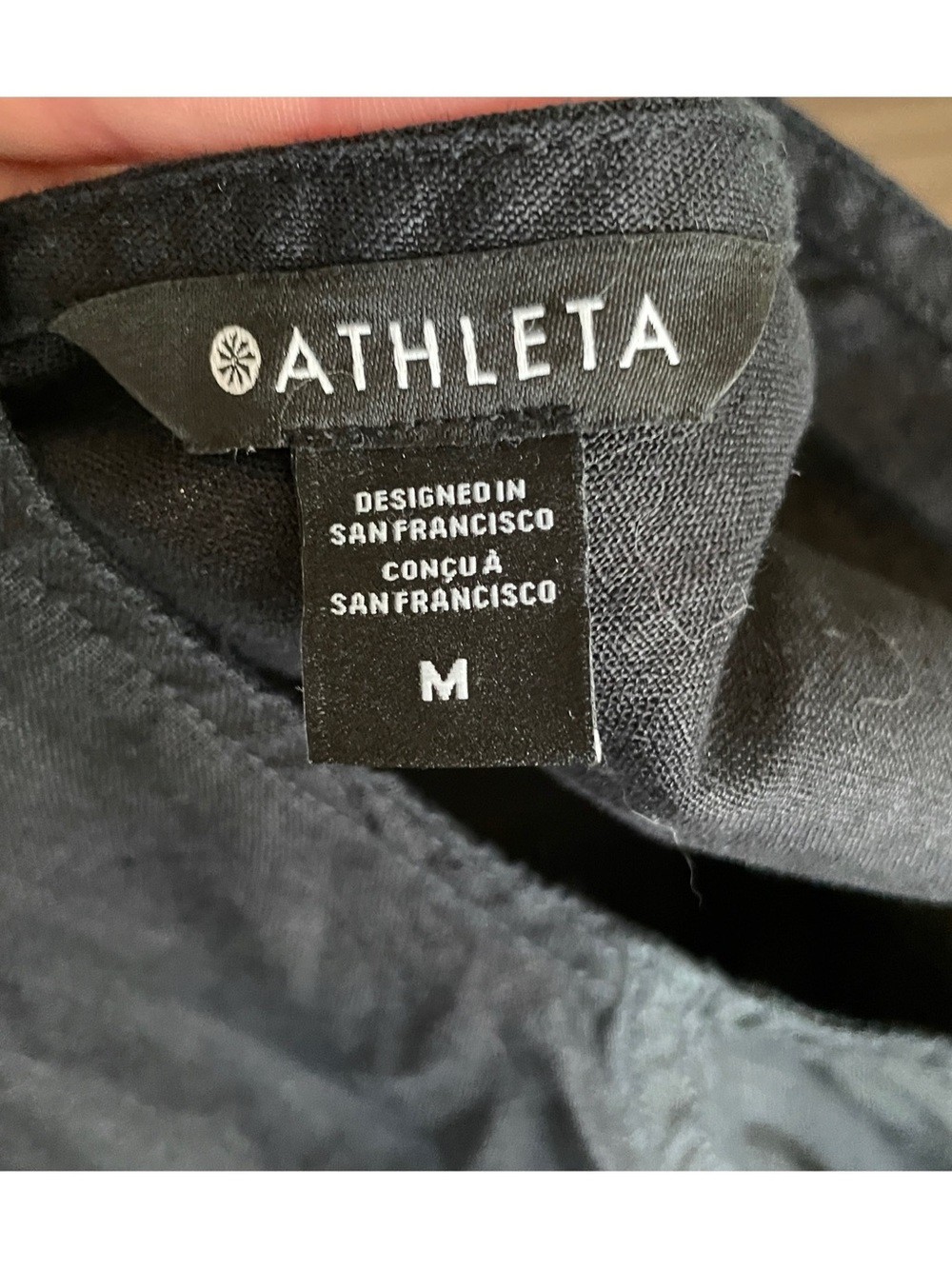 NWT Athleta Retreat Linen Romper BLACK Pockets, Size Medium - Picture 12 of 14